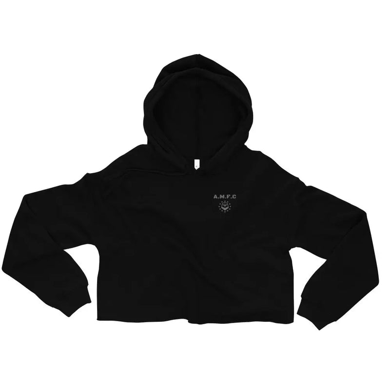 Comfort Cropped Hoodie (Black-Out) American Fitness Culture